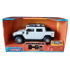 Buddy L Hummer H2 SUT Steel White 5.25"