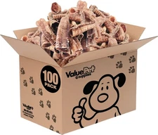 ValueBull Beef Trachea, Premium 5-6 1.73 Ounce (Pack of 100), Col.dgs-159