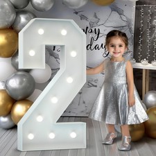 Marquee Numbers 4FT Large 2nd 21st 26th Birthday Decorations Graduation Decor...