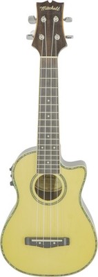 Mitchell MU70CE Cutaway Acoustic-Electric Concert Ukulele - Natural