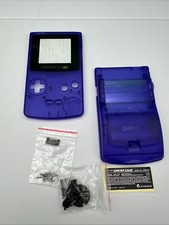 GameBoy Color Replacement Shell Housing IPS Ready Q5 2.0 V2 V3 Trim CLEAR Blue