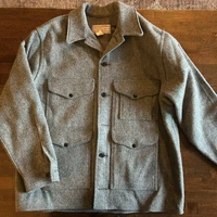 Vintage Filson Wool Cruiser Jacket Style 110 Gray USA Made Size 48