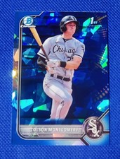 COLSON MONTGOMERY 2022 1st Bowman Chrome Prospects BCP-71 SAPPHIRE Refractor RC