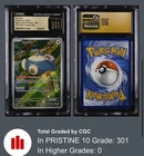 POKEMON 151 CGC PRISTINE 10 SNORLAX #051 ETB BLACK STAR PROMO