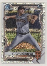 2021 Bowman Draft Chrome Sparkle Refractor Eric Silva #BDC-162 03ok