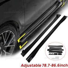 Gloss Black Side Skirts Extension Rocker Panel Splitters For Infiniti Q50 2014