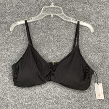 Shade N Shore Black Womens XL Swimsuit Top Bralette Bikini Adjustable Classic
