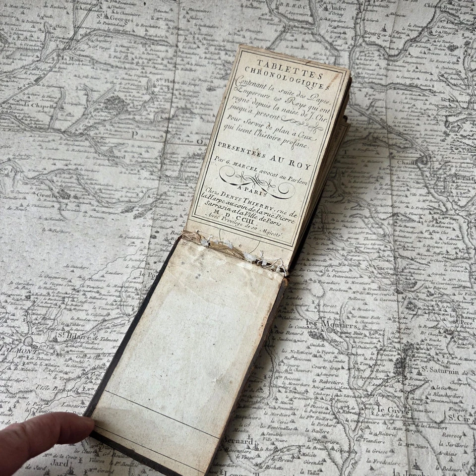 Rare Livre XVIIIè 1703 Tablettes Chronologiques Papes Empereurs Rois Par Marcel - Photo 3/4