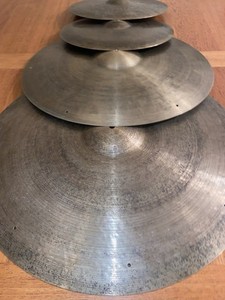 Aged Rustic Spizzichino Cymbal Pack 4 Spizzichinos 22 20 14 Hi Hats RARE Cymbals