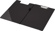 Q Connect Foolscap/A4 PVC Fold over Clipboard Black-Free And Fast Shipping UK