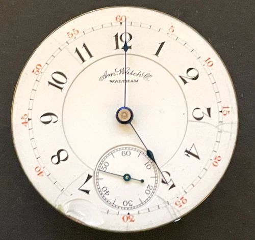 Antique 1887 Waltham Model 1883 35 Pocket Watch Movement Parts/Repair 18s 15j