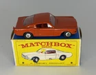 NM Matchbox Lesney 8e Ford Mustang with rare orange red body