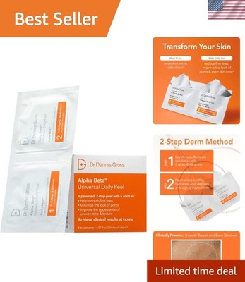 Daily Treatment Pads: Alpha Beta Universal Peel for Glowing Skin - 5 Count