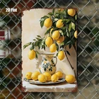 Vintage Lemon Branch Vase Iron Tin Metal Signs Home Décor Rustic Wall Decor Plaq