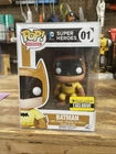 Funko Pop! Heroes #01 DC SuperHeroes Batman Yellow Entertainment Earth Exclusive