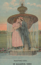 Keeping Cool In Alliance Ohio Posted Divided Back Vintage Postcard