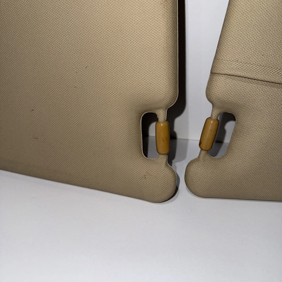 04-08 Acura TSX Driver  Sun Visors LH/RH Shade TAN BEIGE OEM USED See Photos - Image 3 of 4