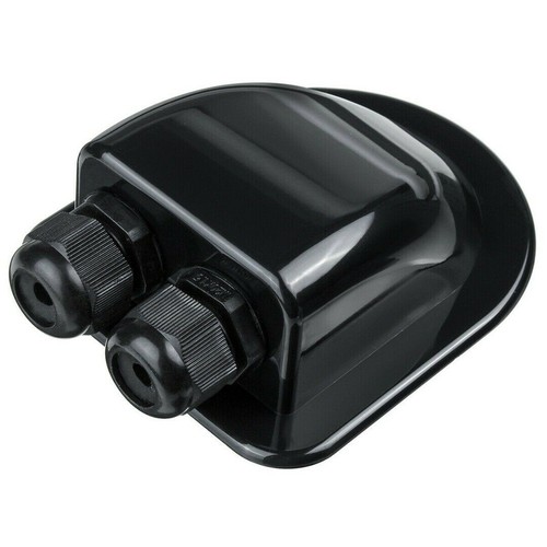 Black Cable Sealing Box Camper Caravans Gland Motorhome Oval Plastic RV - Picture 4 of 7