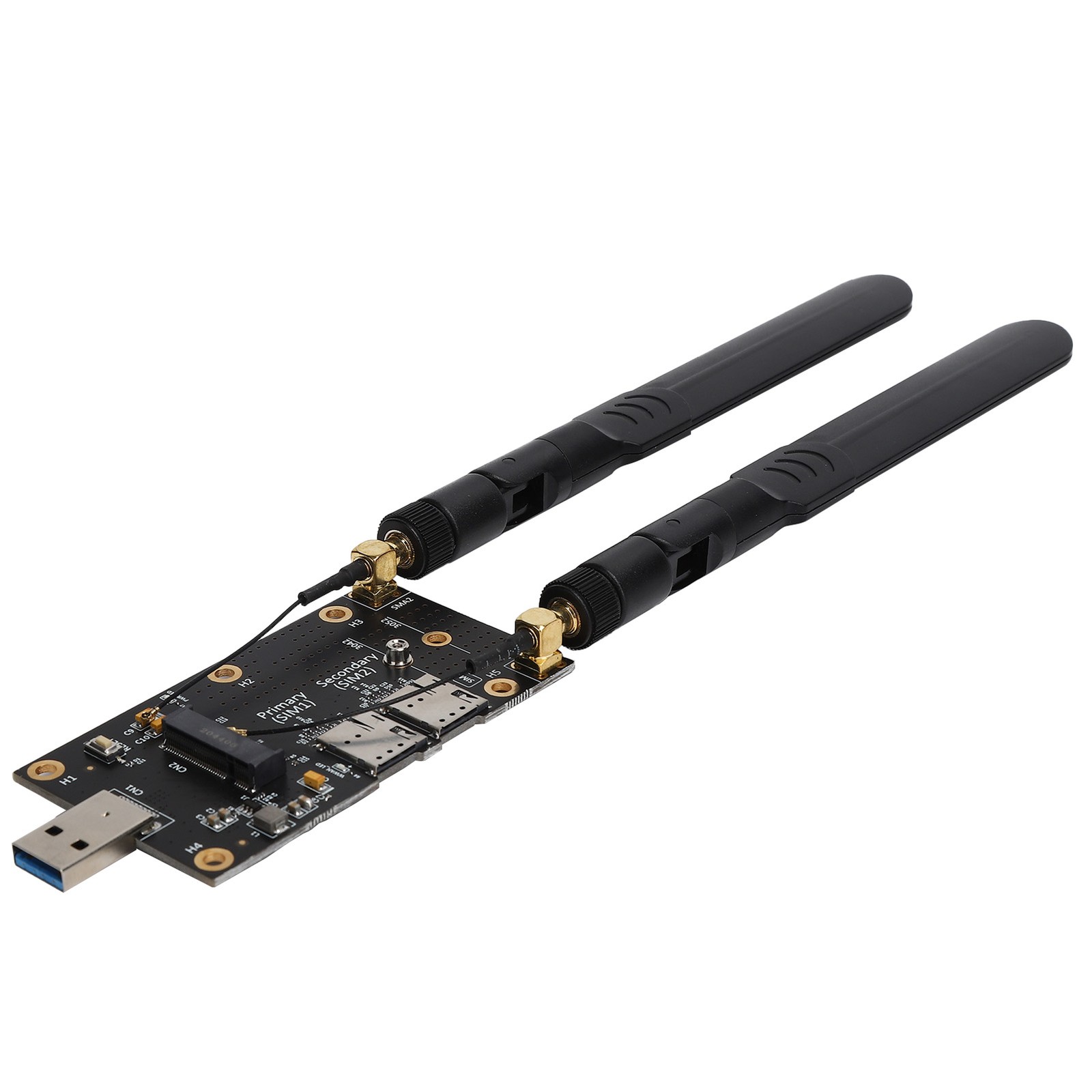 ｀Adapter NGFF (M.2) To USB3.0 With SIM Card Slot Antenna Connector For 3G/4G/