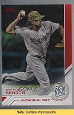 2017 Topps Topps Salute Memorial Day Red /25 Anthony Rendon #S-33 READ 2g8