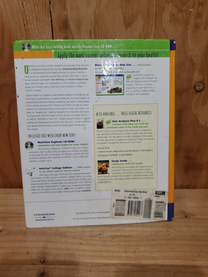 Understanding Nutrition by Sharon Rady Rolfes and Eleanor Noss Whitney ...