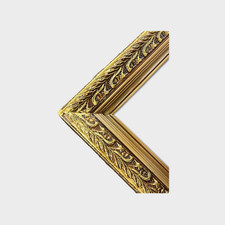 8 X 10 In Stock Ready to Ship-Gold leaf wood picture frame, ornate frame, floral