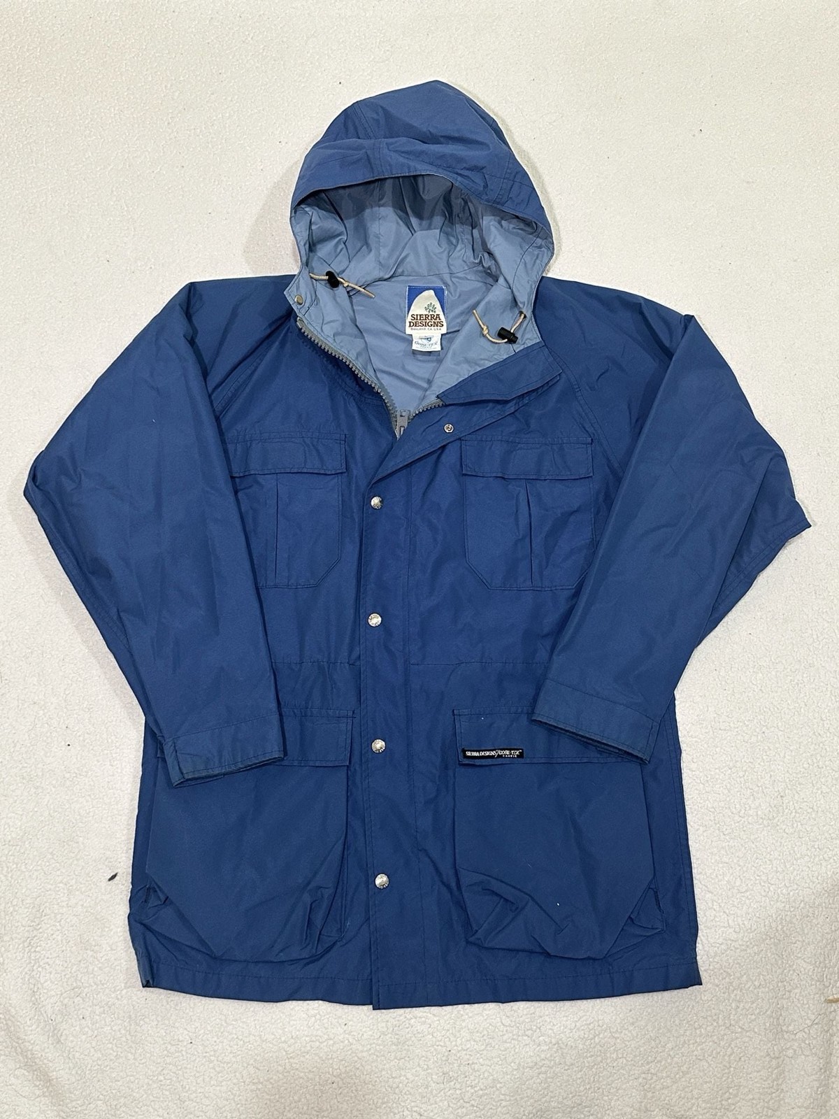 Vintage Sierra Designs Gore-Tex Mountain Parka Jacket Blue Size L