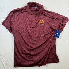 Champion Activewear Polo Men's Maroon L Moisture-Wicking Shirt