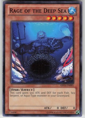 RAGE OF THE DEEP SEA ABYR-EN091 COMMON / SHORT PRINT YU-GI-OH LIGHTLY PLAYED