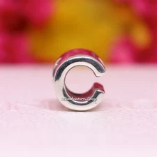 Authentic Pandora Sterling Silver Open Letter C Alphabet Charm 797457