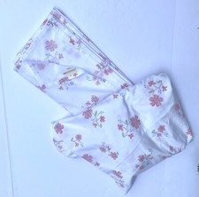 Pottery Barn Kids Pink Blue Floral TWIN Flat Fitted SHEETS