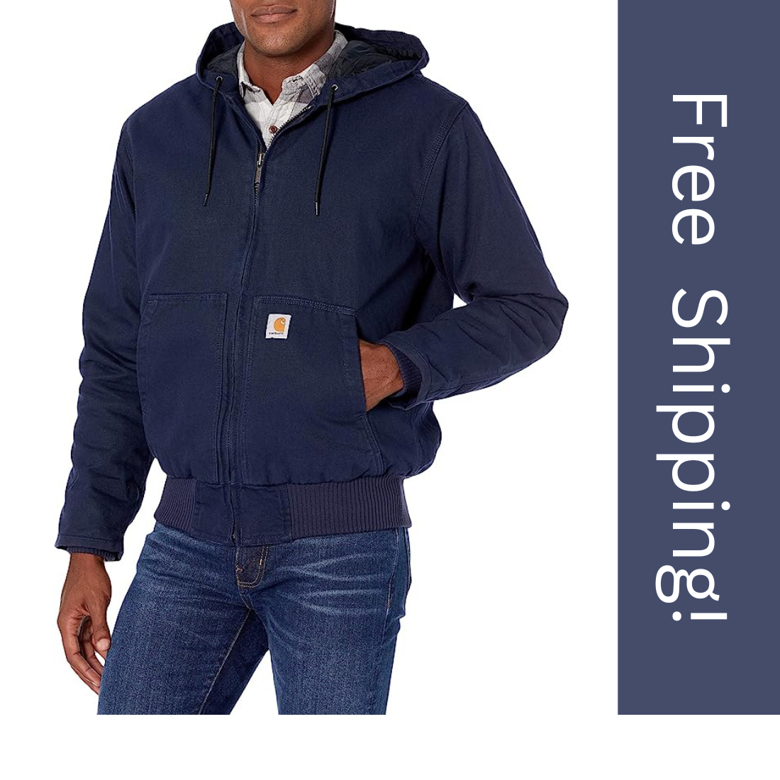 Carhartt J130M Men's Loose Fit Washed Duck Insulated Active Jacket