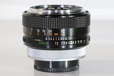 Top Mint] CANON FD 55mm F1.2 Chrome Nose “O” Lens MF Standard from