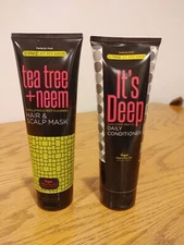 Perfectly Posh Tea Tree & Neem Hair Scalp Mask & It's Deep Daily Conditioner NOS