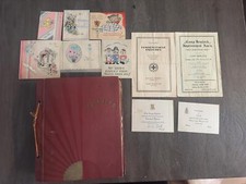 1930s High School College Scrapbook Sorority Helen Keller 1935 Rodeo MSG Menu
