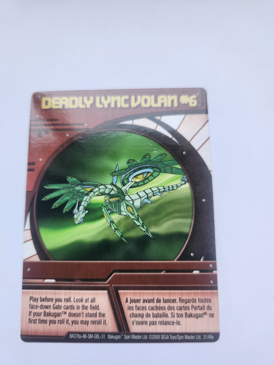 Bakugan Ability Card - Deadly Lync Volan #6 31/48e | eBay