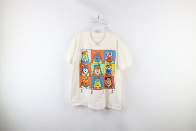 Vintage 90s The Flintstones Mens Large Spell Out Fred Flintstone T-Shirt White