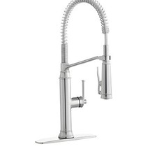 VIGO Edison Single Handle Pull-Down Sprayer Kitchen Faucet in Chrome