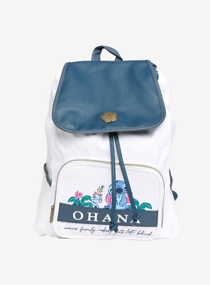 Loungefly Disney Lilo And Stitch Slouch Ohana Backpack - Full Size - New in Bag