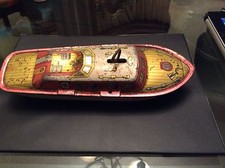 J. Chin  Co Vintage Wind Up Speed Boat