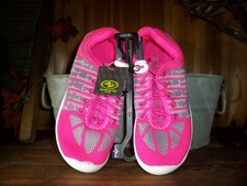 ATHLETIC WORKS GIRLS WATER SHOES SIZE 2-3 PINK GRAY LACE UP POOL BEACH SHOES NEW