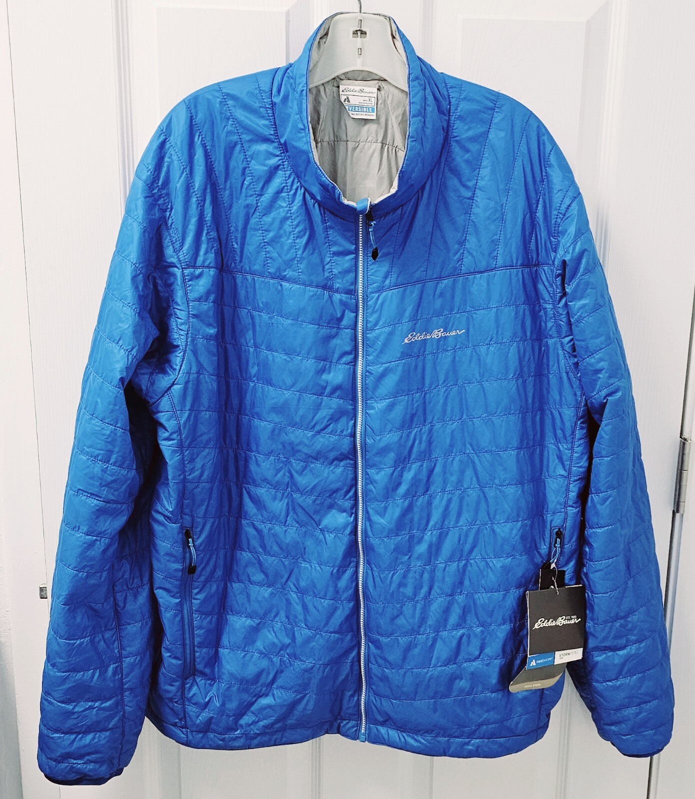 EDDIE BAUER First Ascent Primaloft Storm Reversible Ignitelite Jacket