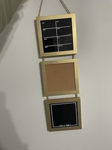 Wall Hanging Weekly Calendar Cork Board Organizer