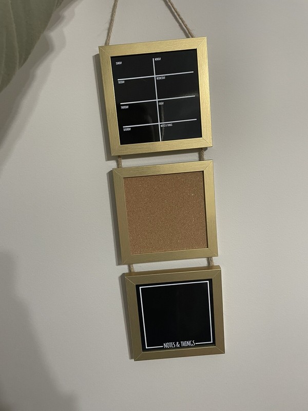 Wall Hanging Weekly Calendar Cork Board Organizer