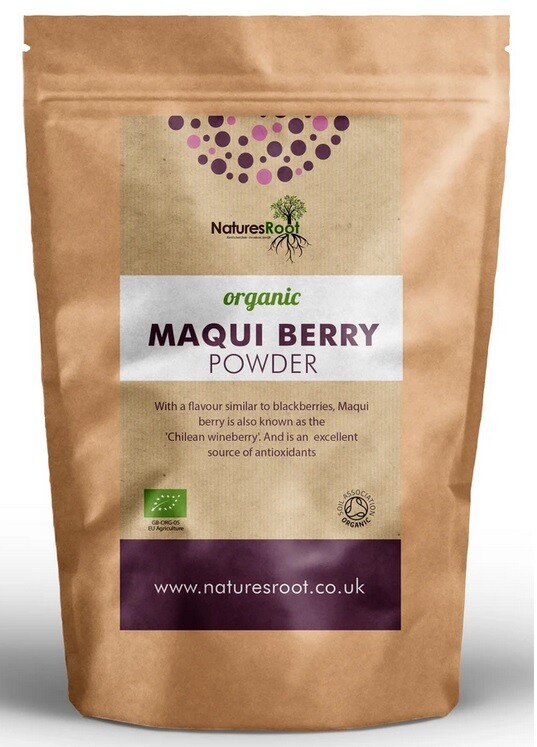 Polvo orgánico de bayas de maqui liofilizado - antioxidante | pérdida de peso | adelgazante