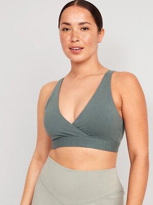 Old Navy Maternity PowerChill Light Support Cross-Front Nursing Bra Size XS