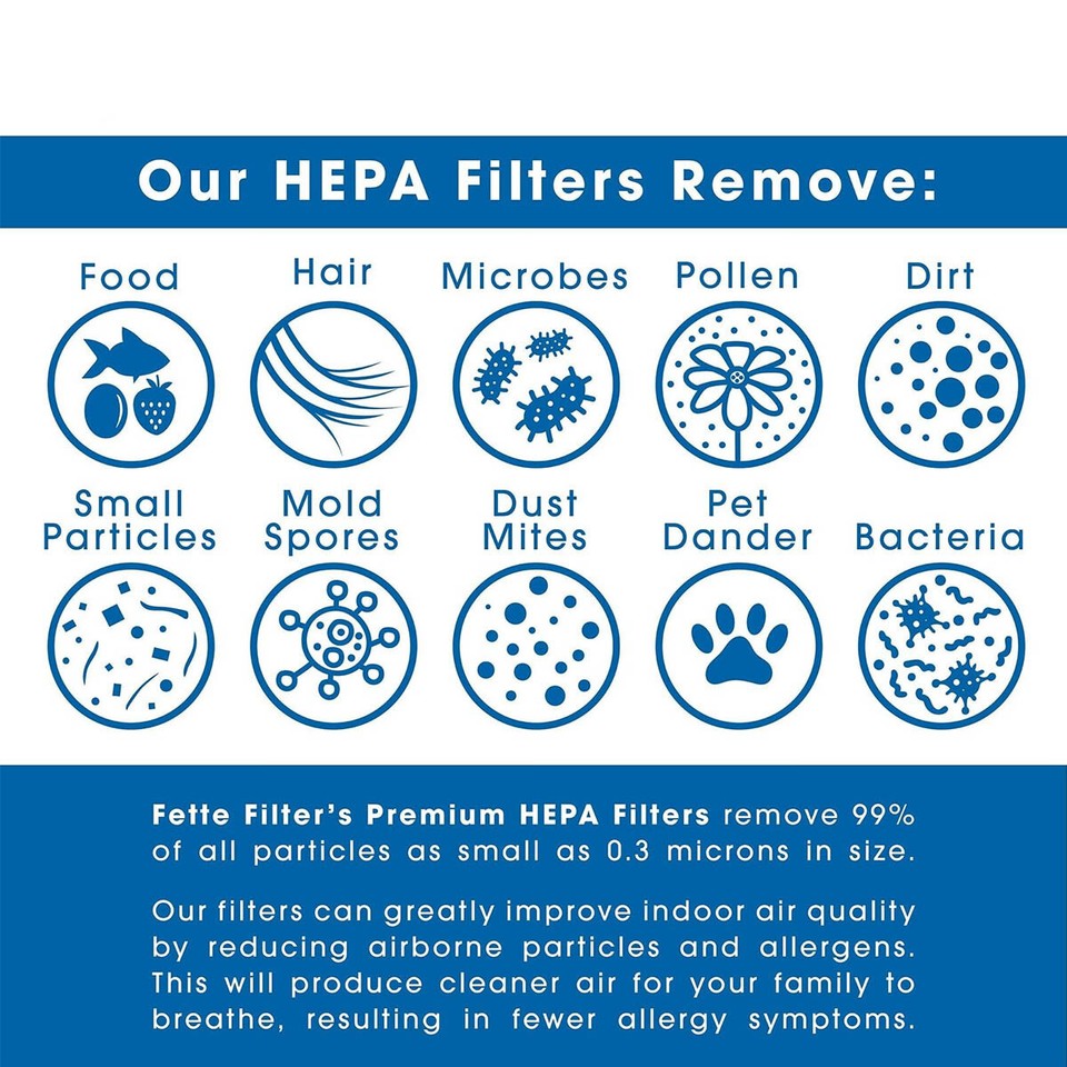 2 Pack HEPA Filters, Carbon Booster Sheet HAPF30AT for Holmes AER1 Air ...