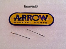 ARROW   TARGHETTA  SCARICO  MOTO  