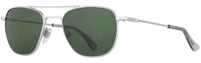 American Optical Matte Silver Original Pilot w / Glass Lens - 55-20-145