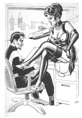 Eric Stanton - Illustration from Masque vol. 3 - Postcard 1997 ed. ...